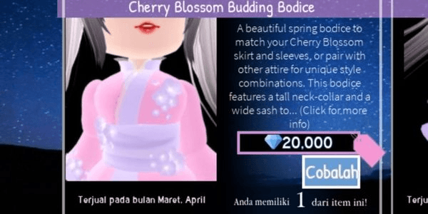 Gambar Product Cherry Blossom Budding Bodice