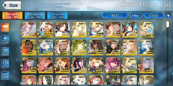 Gambar Product [NA] FGO NA Account 49 SSR (55 NP)