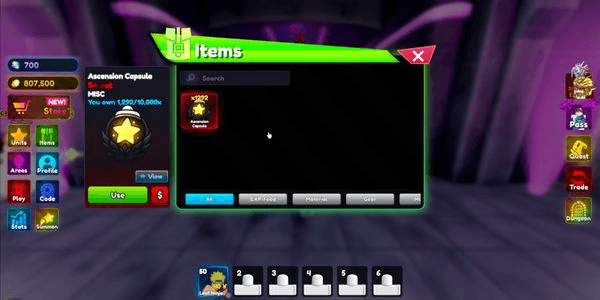 Gambar Product Akun Starter Anime Rangers X [1k+ Ascension Capsule (Gappy)]