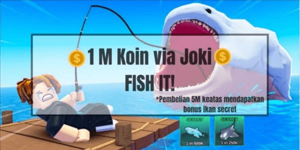 Gambar Product 1M Koin via Joki | Fish It!