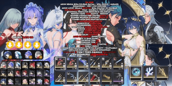 Gambar Product [24 SSR][AKUN LUCKY][7 LIMIT 6 SIGNATURE STD]PHROLOVA SIGN+SK SIGN+CANTARELA SIGN PHRLVA+JIYAN SIGN LPA+ZHEZHI SIGN STD+IUNO+YINLIN+CEK DESC![SEA]#323