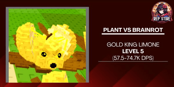 Gambar Product Gold King Limone LEVEL 5 (57.5-74.7k DPS)