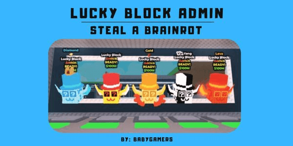 Gambar Product LUCKY BLOCK ADMIN - STEAL A BRAINROT