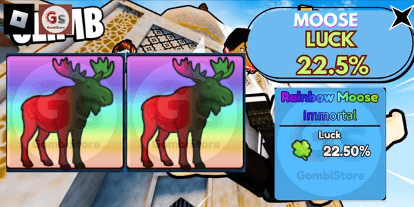 Gambar Product RAINBOW MOOSE Luck 22.5% - Climb and Jump Tower