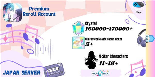 Gambar Product Project Sekai Colorful Stage Feat. Hatsune Miku Premium Reroll Account