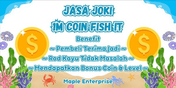 Gambar Product Joki 1M Coins+ Via Fishing | Fish It!