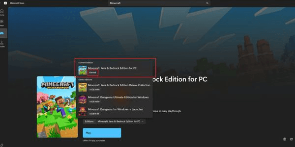 Gambar Product MCraft Java & Bedrock (Private Full Access)