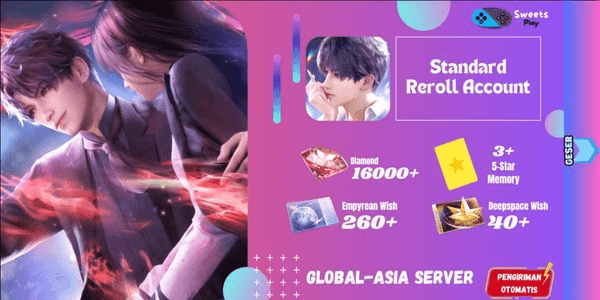Gambar Product [GLOBAL-ASIA] Love And Deepspace Standard Reroll Account