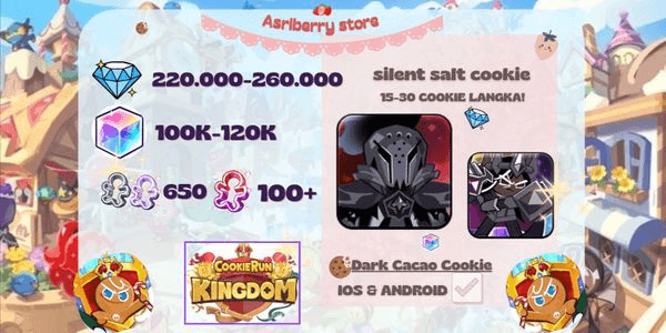 Gambar Product Akun CRK Silent Salt Cookie + Crystal (Server Dark Cacao)