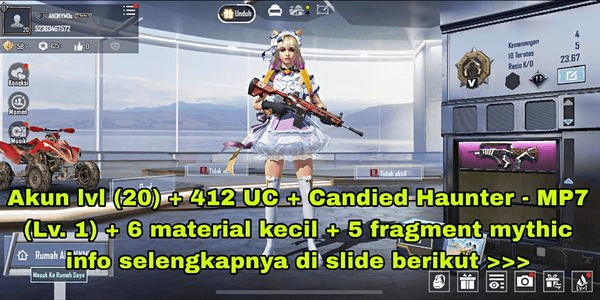 Gambar Product New pubg account + UC