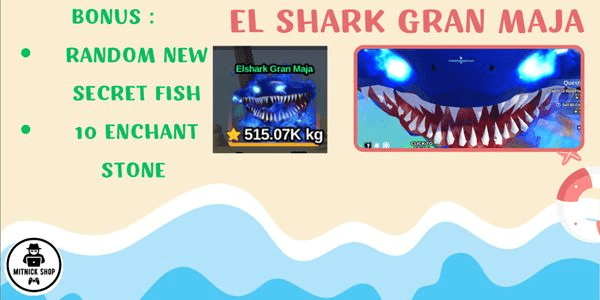 Gambar Product El Shark Gran Maja + Bonus (SECRET) || Fish It !