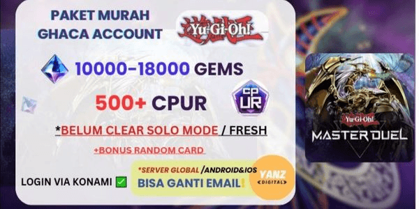 Gambar Product Akun YGMD! Solo Mode Fresh | 500 CPUR + 10000-18000 Gems Murah Bergaransi!