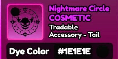 Gambar Product Nightmare Circle Black Hex 1E (70M VALUE)