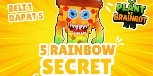 Gambar Product 5 RAINBOW SECRET | RANDOM | PLANTS VS BRAINROTS