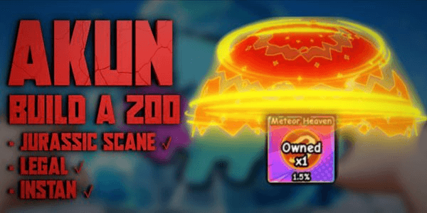 Gambar Product Akun Meteor Heaven Only || Jurassic Scane