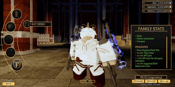 Gambar Product Akun Attack on Titan Revolution Max Level 200 and Max Prestige 4 + Max Blade and TS (Armor and Female Titan Serum + Many Item In inventory)