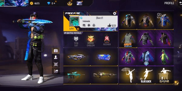 Gambar Product Cheap Quality Free Fire Account & Guaranteed