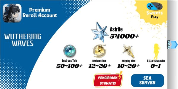 Gambar Product [SEA] Wuthering Waves Premium Reroll Account