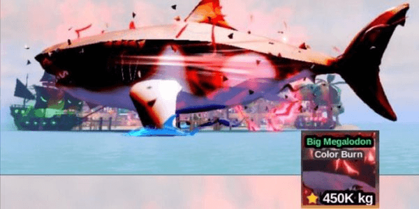 Gambar Product MUTATION COLOR BURN MEGALODON MAXTON TOP 1 MUTATION (VERY RARE) - FISH IT