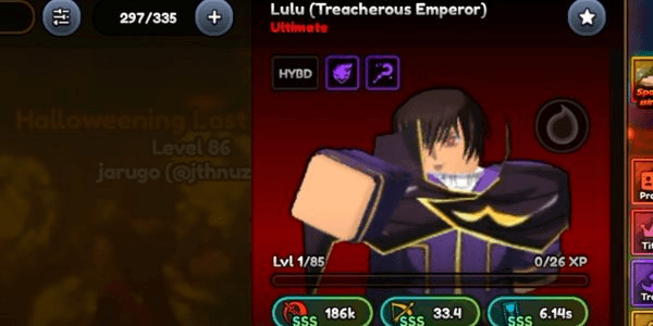 Gambar Product lulu (lelouch) evo full sss stats