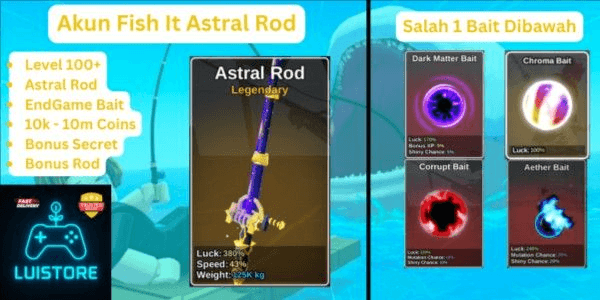 Gambar Product Akun Fish It - Astral Rod