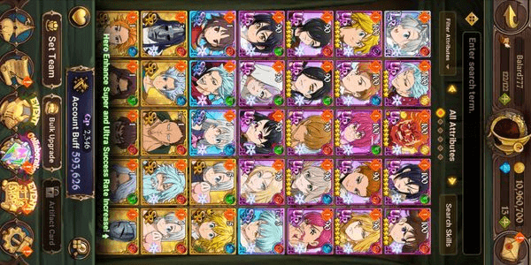 Gambar Product Cheap Seven Deadly Sins Account Part. 02