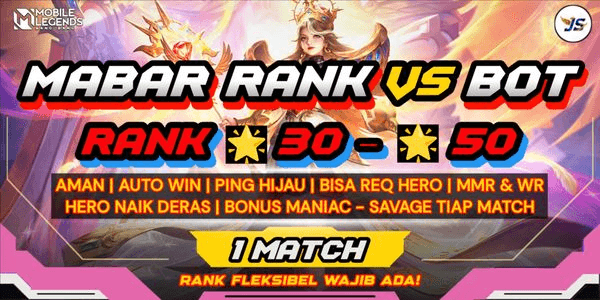 Gambar Product MABAR RANK VS BOT MAX GLORY