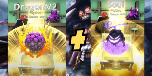 Gambar Product Akun Starter Fruit Battlegrounds - DragonV2 + Soul