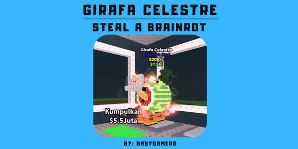 Gambar Product GIRAFA CELESTRE - STEAL A BRAINROT