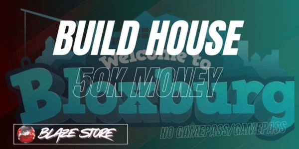 Gambar Product Bloxburg Build House Budget 50k cash money BB