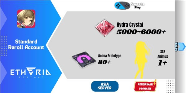 Gambar Product [ASIA] Etheria: Restart Standard Reroll Account