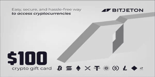 BitJeton Crypto Gift Card - 100 USD