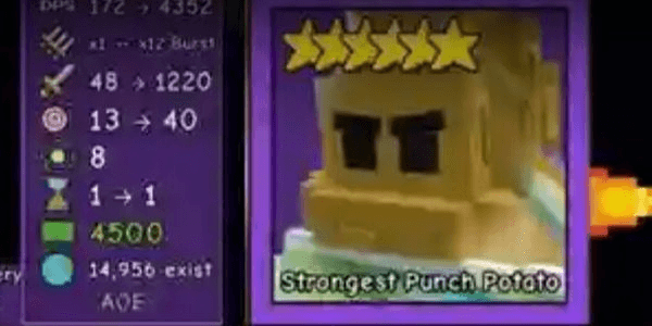 Gambar Product The Strongest Potato | Garden Tower Defense