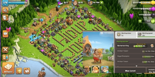 Gambar Product Town Hall 16 | Hero 88-82-53-60-33 | Lots of Epic Gear | MAX Level Assistant | Gold Pass Active | Builder 6 | Warden League Skin