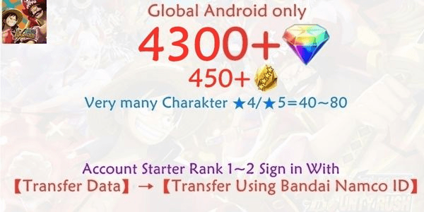 Gambar Product OPBR ONE PIECE Bounty Rush-3 Account