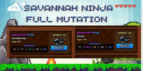 Gambar Product Savannah Ninja Full Mutation + Bonus