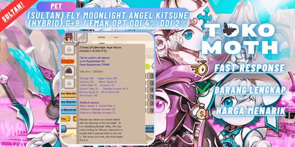 Gambar Product (SULTAN) Fly Moonlight Angel Kitsune (Hybrid).G+9 / FMAK Opt ODI 4% DDI 2%
