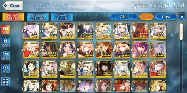 Gambar Product [NA] Akun FGO NA 32 SSR (38 WNP)