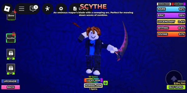 Gambar Product Starter account (bow+scythe)