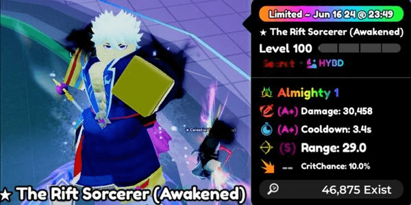 Gambar Product The Rift Sorcerer (Awakened)/Gojo Evo Trait Almighty
