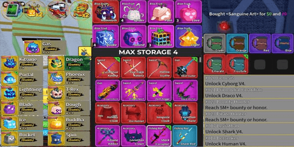 Gambar Product PERMANENT DRAGON EAST & WEST BLOXFRUIT ACCOUNT