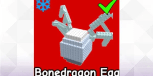 Bonedragon Egg (Snow Mutation) - Build A Zoo (RBL)