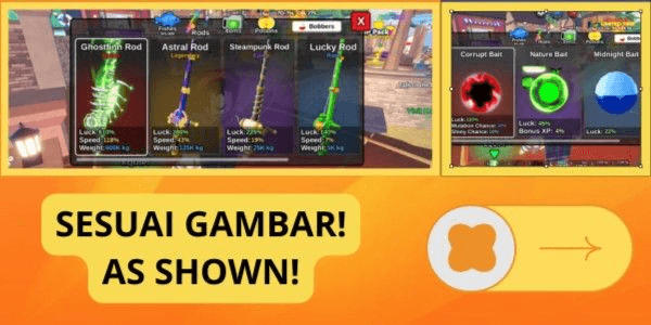 Gambar Product FISH IT ACCOUNT AS PER PICTURE (Ghostfinn Rod) #1