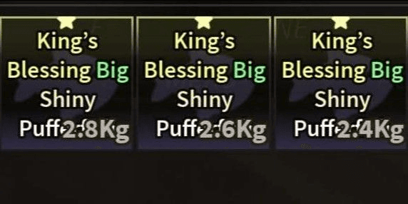 Gambar Product Shiny King's Blessing Pufferfish | FISCH