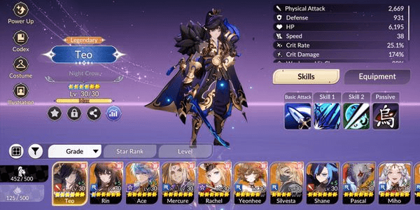 Gambar Product (Global) 15 Legendary Heroes. Teo Tc4 + Rin Tc1 + Ace + Mercure + Rachel + Yeonhee + Silvesta + Shane + Pascal + Miho + Espada + Lina + Velika T1 - 04