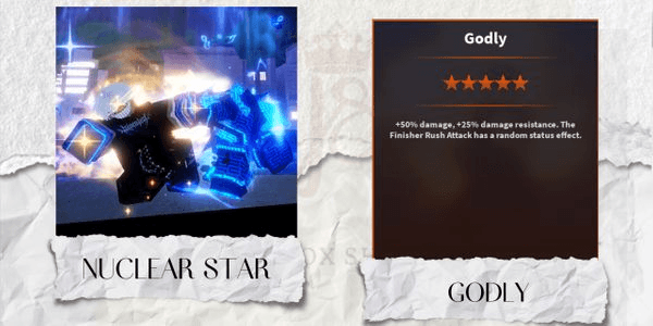 Gambar Product Godly Nuclear Star | Mythic Trait - A Universal Time (AUT)