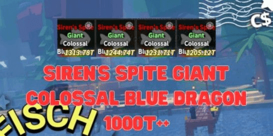 Gambar Product Siren's Spite Giant Colossal Blue Dragon (1000T++)