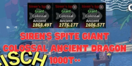Gambar Product Siren's Spite Giant Colossal Ancient Dragon (1000T++)