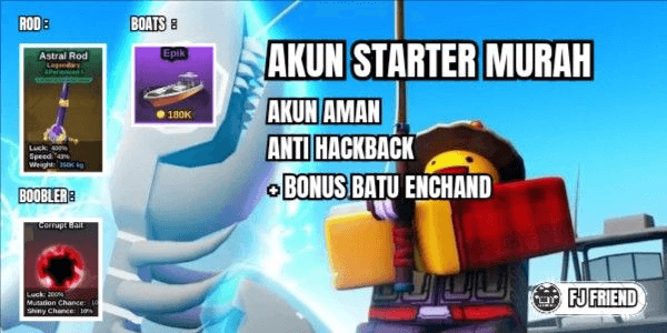 Gambar Product Starter account astral rod + corrupted bait cheap!! FISH IT