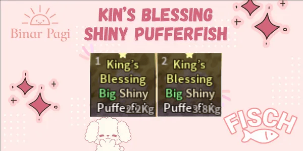 Shiny King's Blessing Pufferfish | SKB Pufferfish - Fish